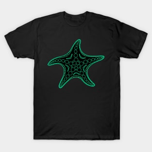 Starfish (cyan/black) T-Shirt